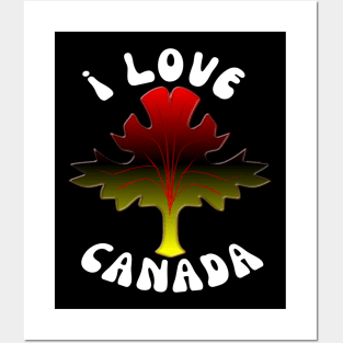 I Love Canada Posters and Art